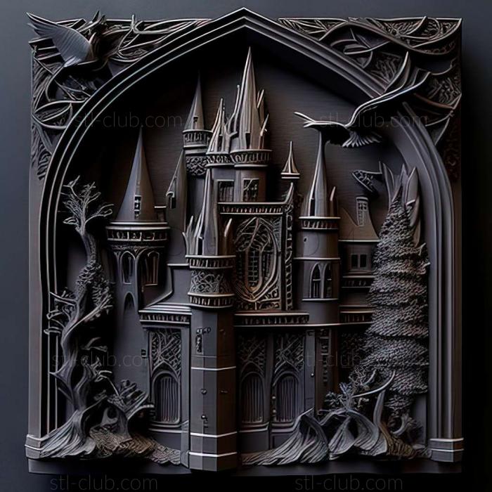 3D model gothic castle (STL)